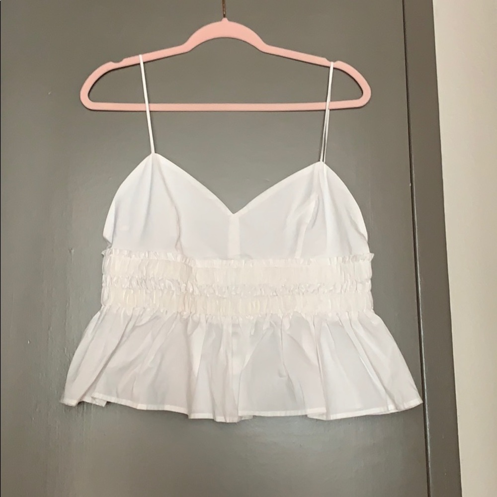 Express White Crop Top